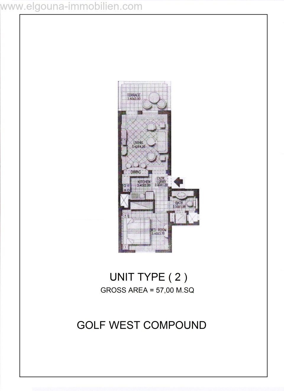 Plan Apartment West Golf